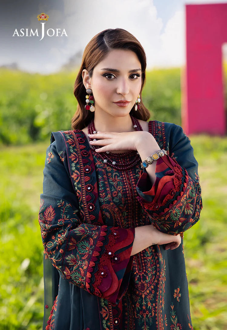 ASIM JOFA-3PC DHANAK EMBROIDERED SUIT KUN-4191