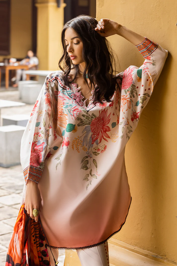 MUSHQ-3PC LAWN PRINTED SHIRT WITH CHIFFON PRINT DUPATTA AND PRINT TROUSER-KUN-2508