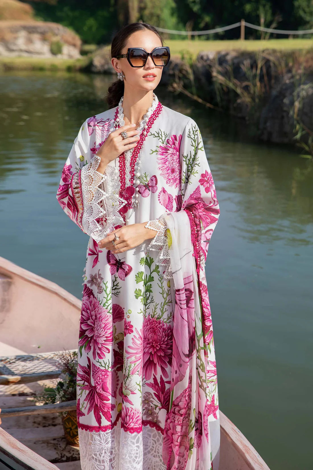MARIA.B-3PC LAWN EMBROIDERED PRINTED SUIT-KUN-2530