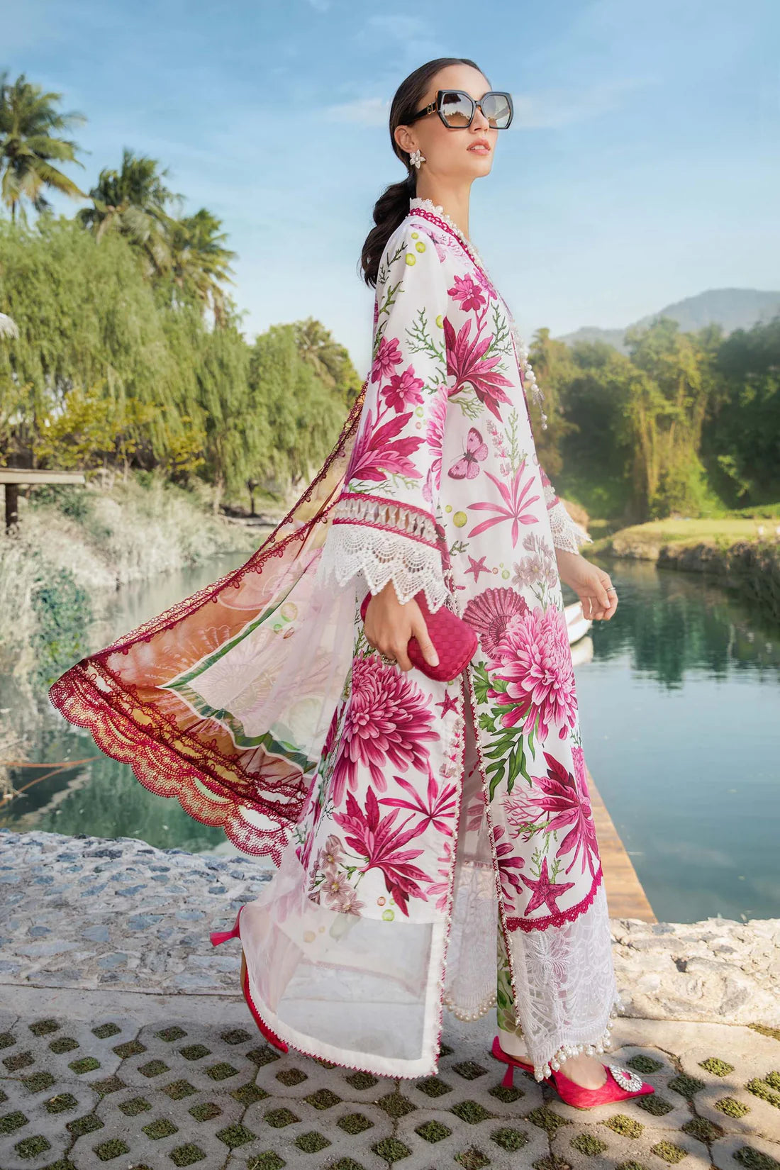 MARIA.B-3PC LAWN EMBROIDERED PRINTED SUIT-KUN-2530