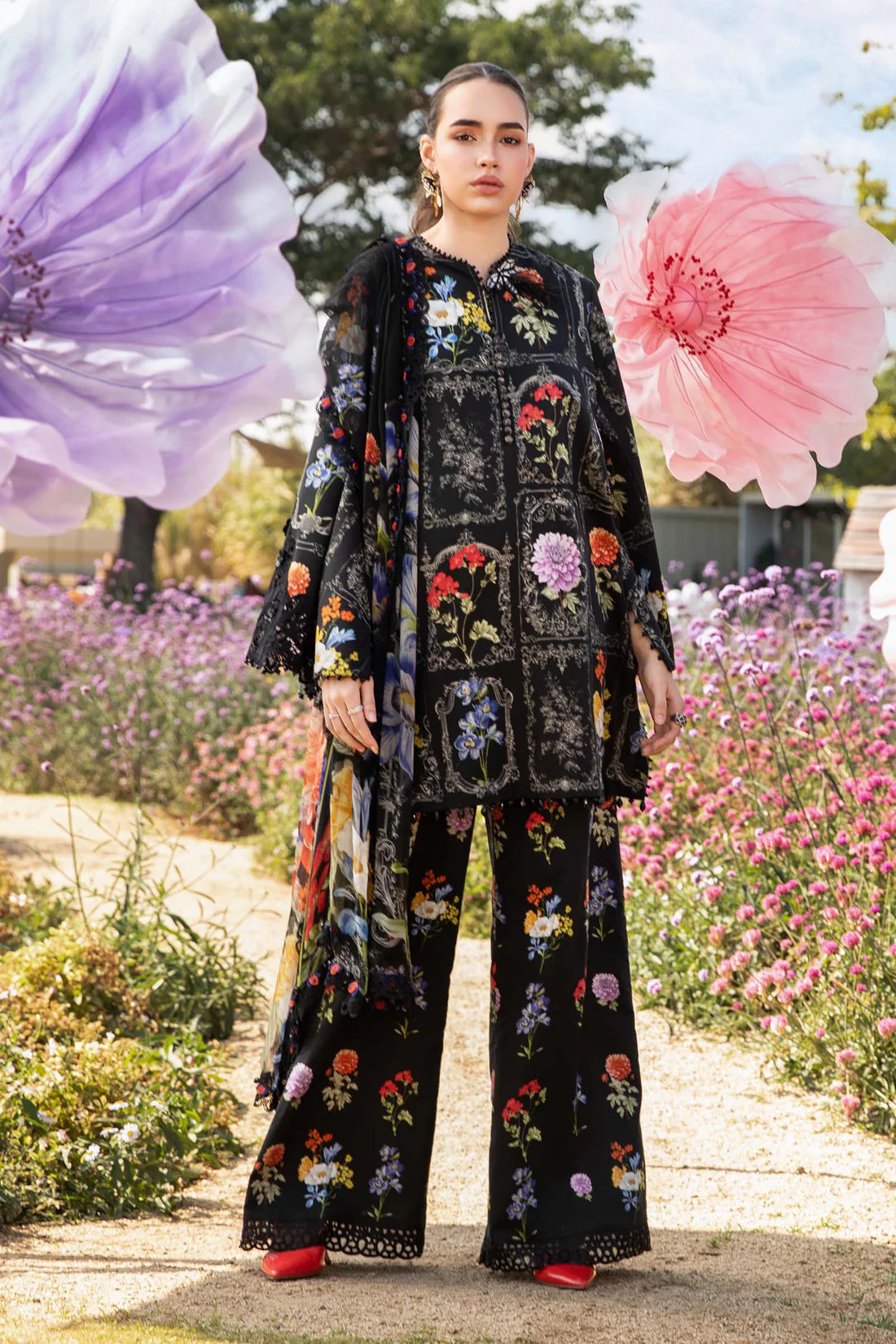 MARIA.B-3PC LAWN EMBROIDERED PRINTED SUIT-KUN-2527