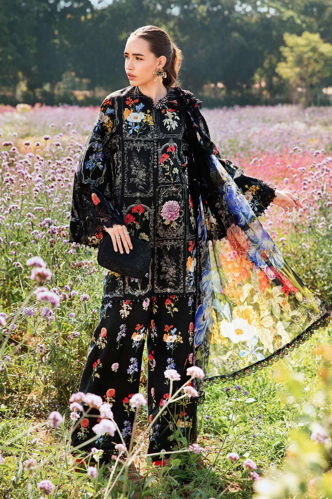 MARIA.B-3PC LAWN EMBROIDERED PRINTED SUIT-KUN-2527