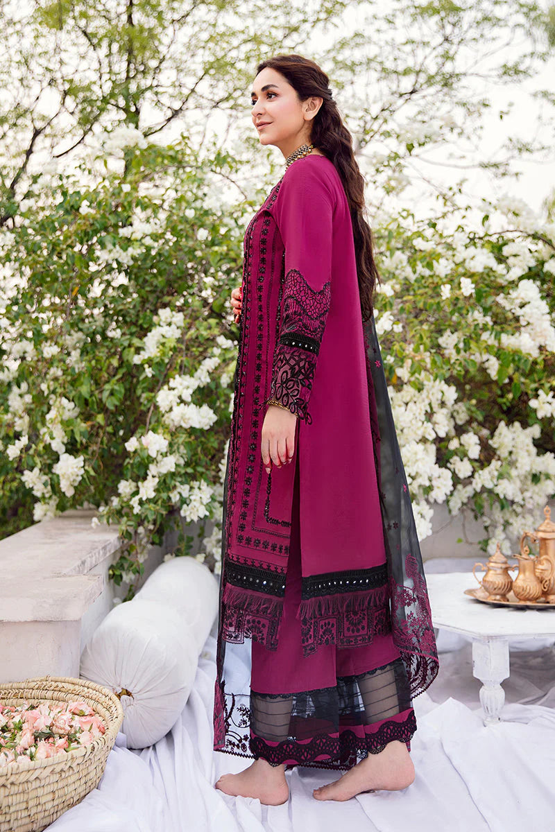 RANG RASIYA-3PC LAWN EMBROIDERED WITH ORGANZA EMBROIDERED DUPATTA-KUN-3530