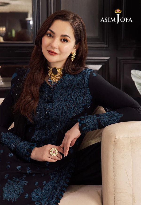 ASIM JOFA- 3PC-Dhanak EMBROIDERED SUIT-KUN-3591