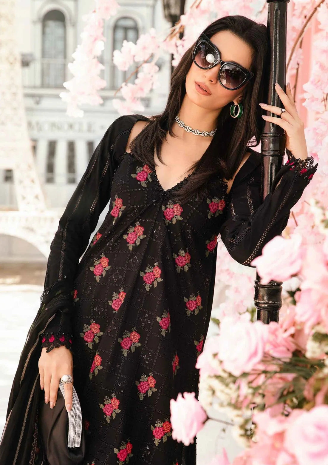 MARIA B-3PC LAWN EMBROIDERED SUIT-KUN-3775