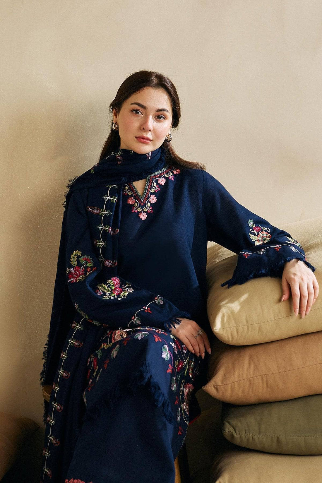 ZARA SHAH JAHAN-3PC DHANAK EMBROIDERED SUIT-KUN 4221