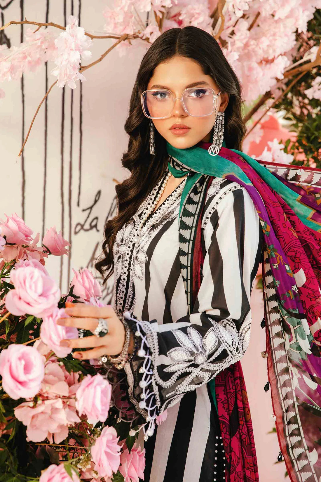 MARIA.B-3PC LAWN EMBROIDERED PRINTED SUIT-KUN-2521