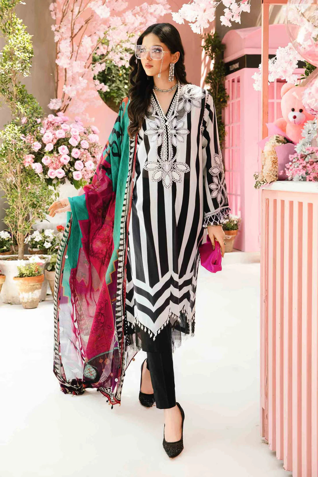 MARIA.B-3PC LAWN EMBROIDERED PRINTED SUIT-KUN-2521