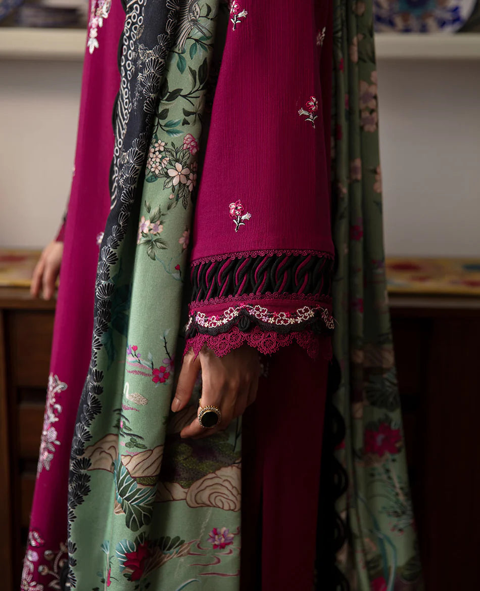 REPUBLIC-3PC DHANAK SEQUENCE EMBROIDERED SUIT KUN-4209