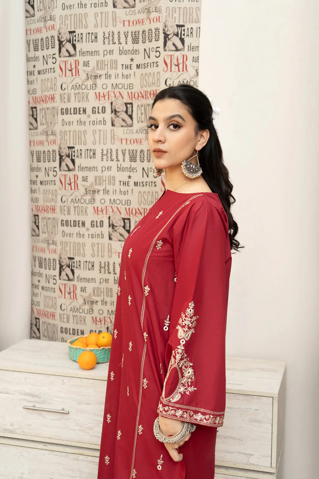 URGE-3PC DHANAK EMBROIDERED SUIT-KUN-3205