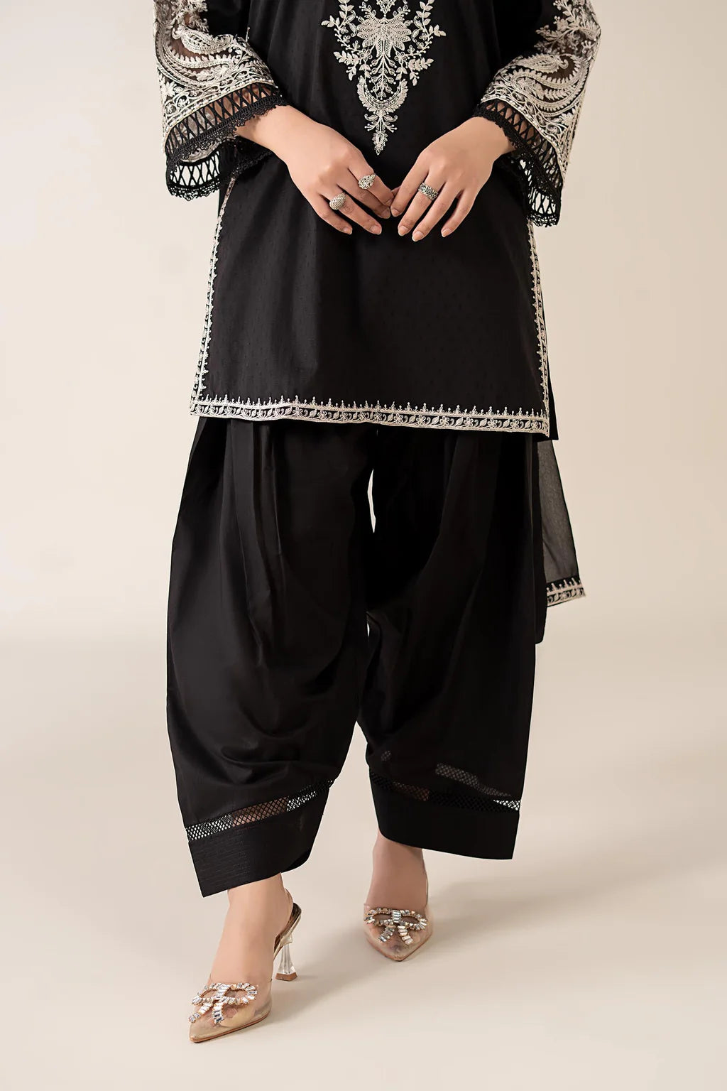 MARIA.B-3PC DHANAK EMBROIDERED SUIT KUN-4165