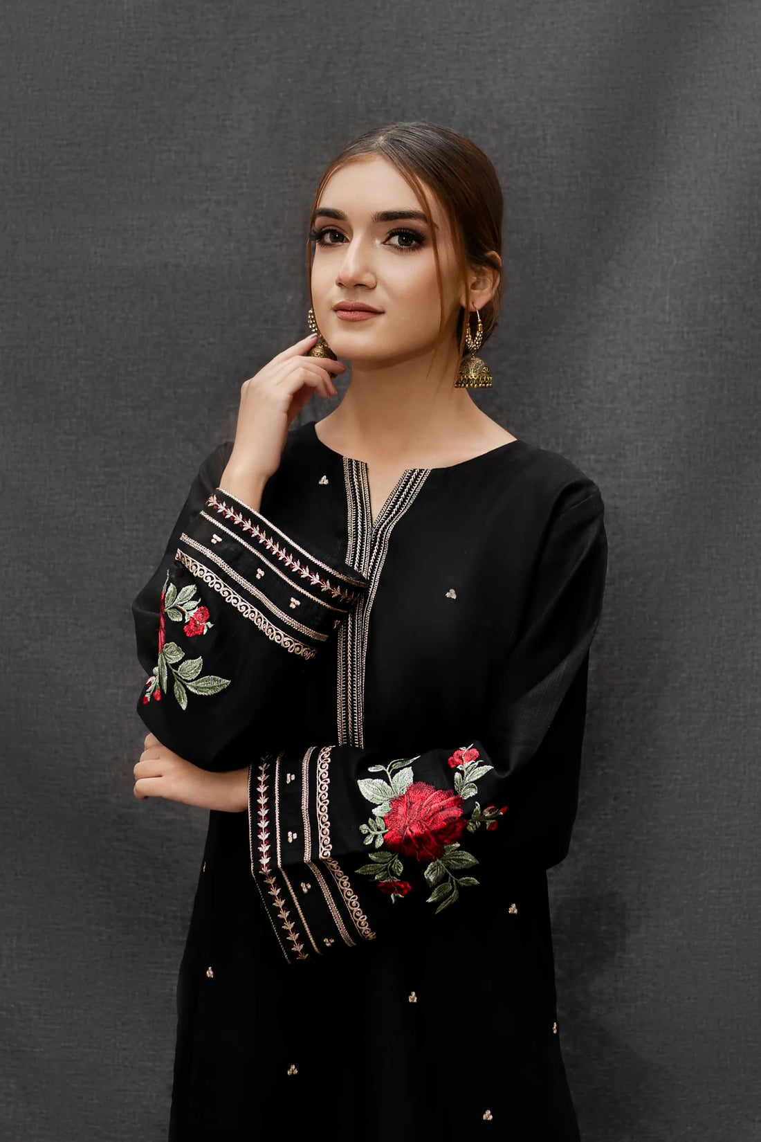 URGE - 3PC DHANAK EMBROIDERED SUIT-KUN-3105