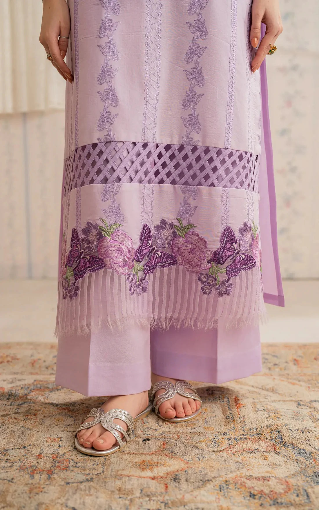 ASIFA NABEEL-3PC LAWN EMBROIDERED SUIT-KUN-3756
