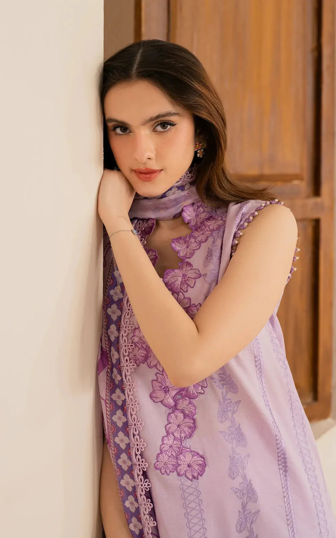 ASIFA NABEEL-3PC LAWN EMBROIDERED SUIT-KUN-3756