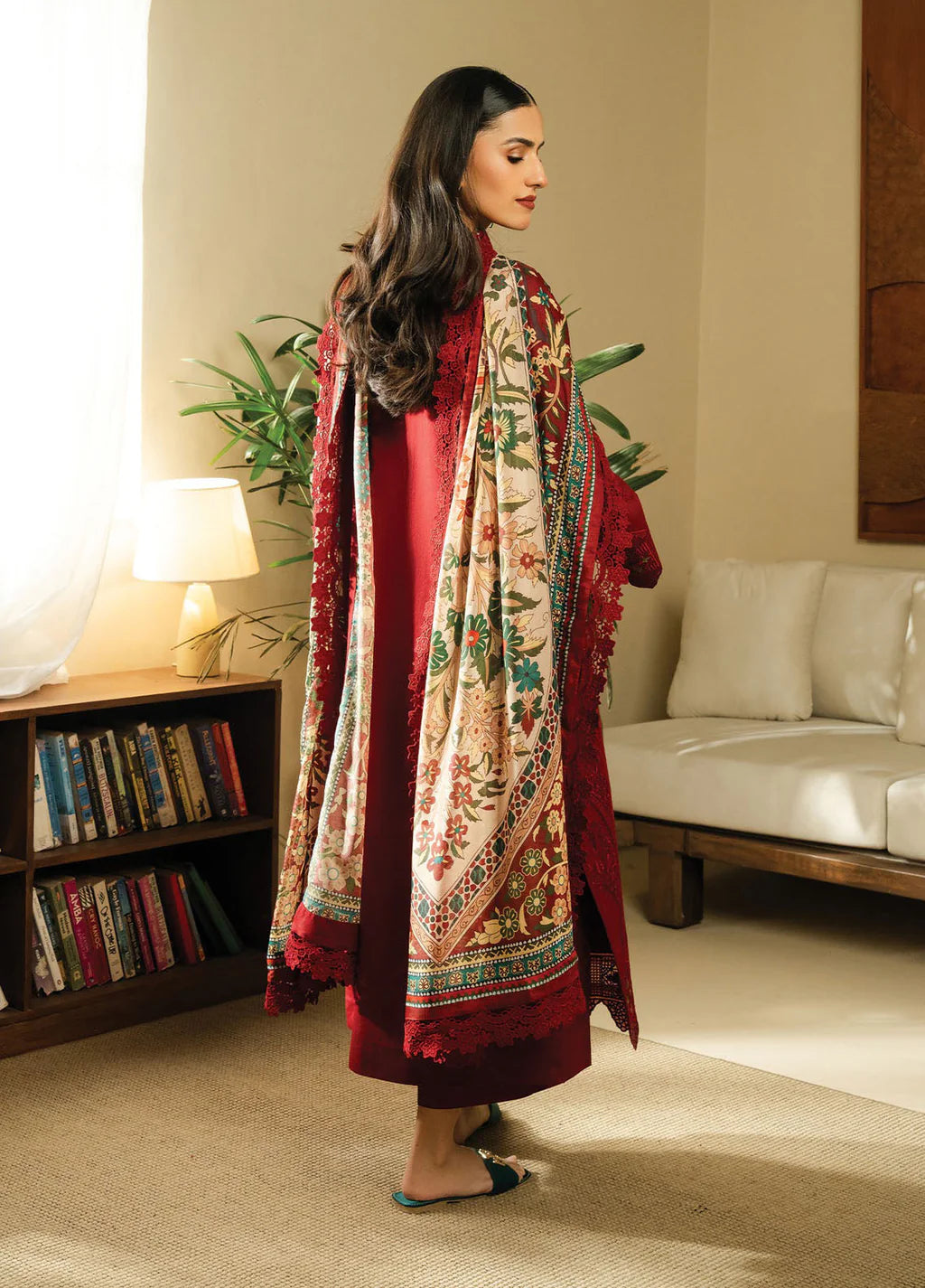 BATIK-3PC DHANAK EMBROIDERED SUIT-KUN-4138