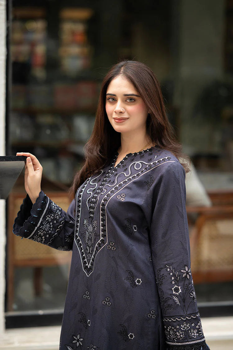 LIBASS-3PC DHANAK EMBROIDERED SUIT KUN-4224