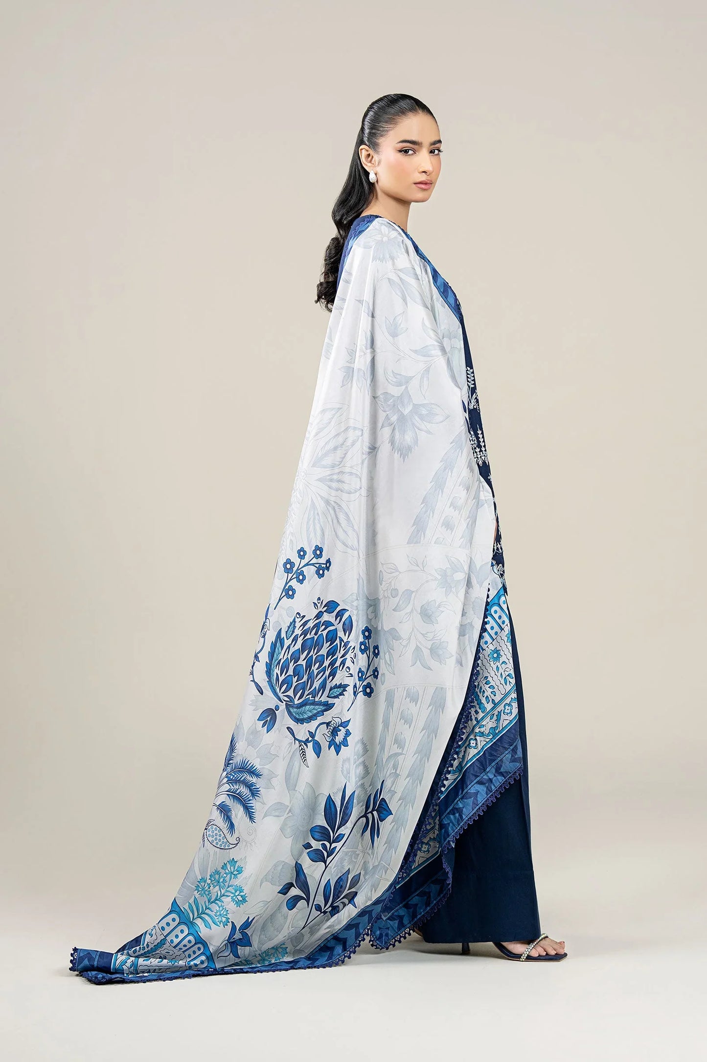 Click to enlarge MARIA B-3PC DHANAK EMBROIDERED SUIT KUN-2367