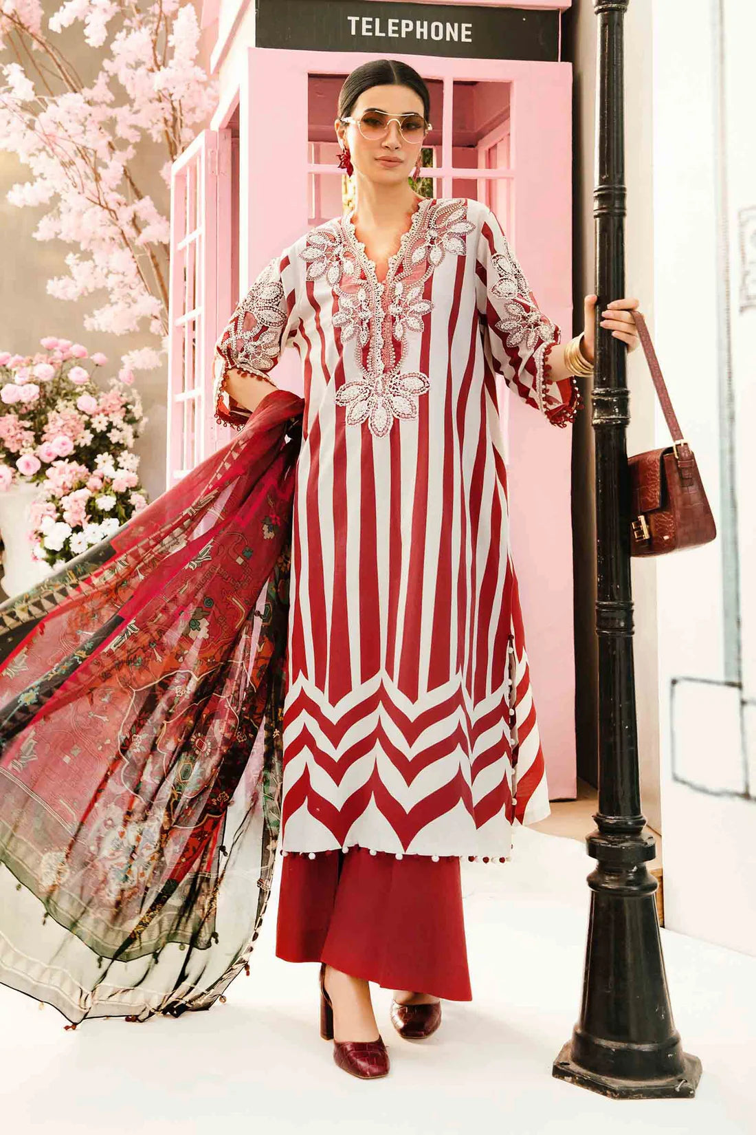 MARIA.B-3PC LAWN EMBROIDERED PRINTED SUIT-KUN-2522