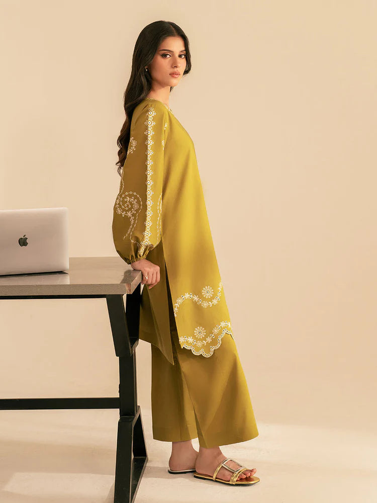 BATIK-2PC DHANAK EMBROIDRED SUIT-KUN-117