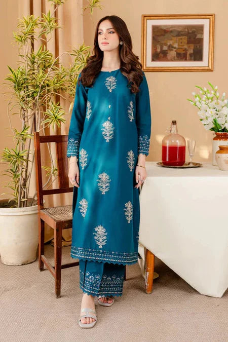 BATIK-2PC DHANAK SEQUIN EMBROIDRED SUIT-KUN-113