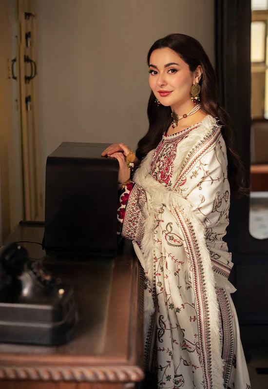 ASIM JOFA-3PC DHANAK SEQUENCE EMBROIDERED SUIT-KUN-4060