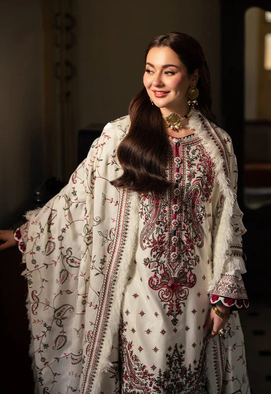 ASIM JOFA-3PC DHANAK SEQUENCE EMBROIDERED SUIT-KUN-4060