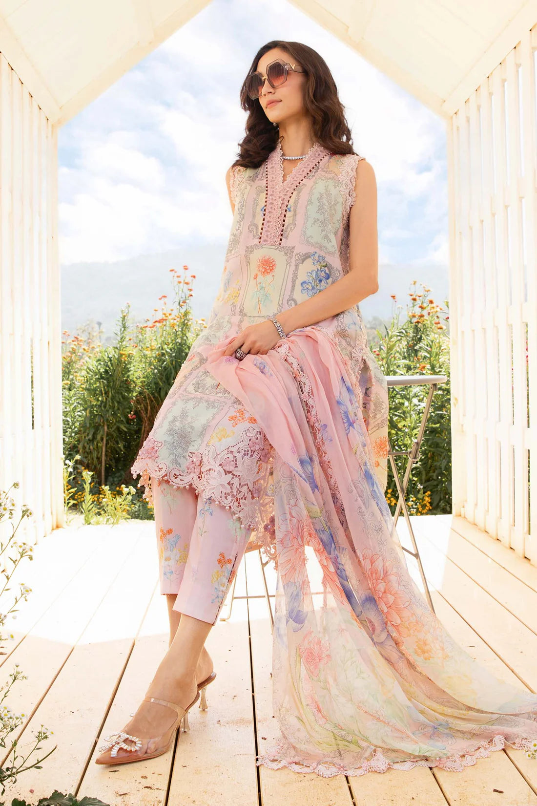 MARIA.B-3PC LAWN EMBROIDERED PRINTED SUIT-KUN-2522