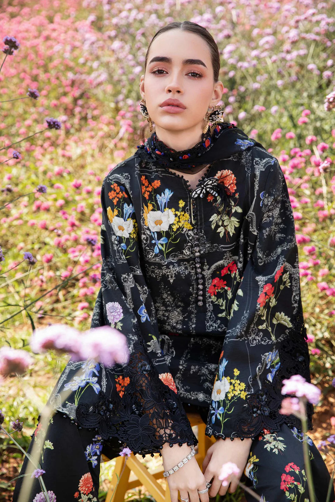 MARIA.B-3PC LAWN EMBROIDERED PRINTED SUIT-KUN-2527