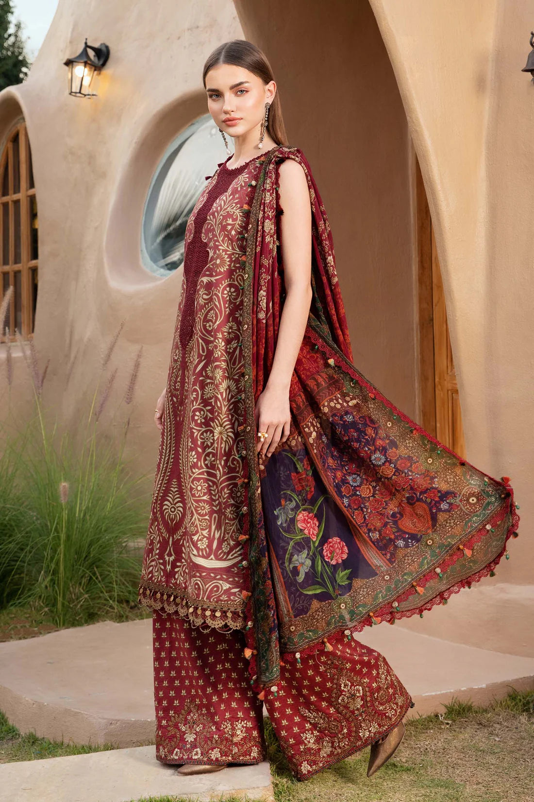MARIA.B-3PC LAWN EMBROIDERED PRINTED SUIT-KUN-2518
