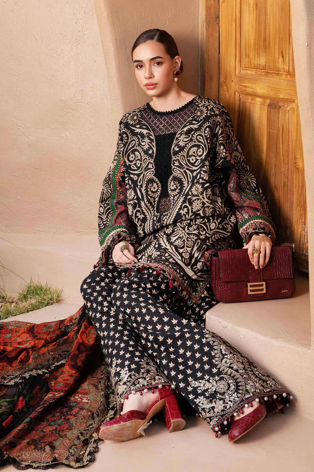 MARIA.B-3PC LAWN EMBROIDERED PRINTED SUIT-KUN-2517