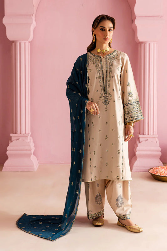 BATIK-3PC DHANAK EMBROIDERED SUIT-KUN-4162