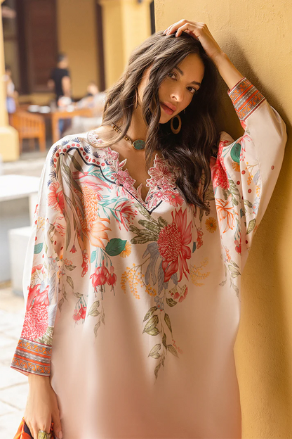 MUSHQ-3PC LAWN PRINTED SHIRT WITH CHIFFON PRINT DUPATTA AND PRINT TROUSER-KUN-2508