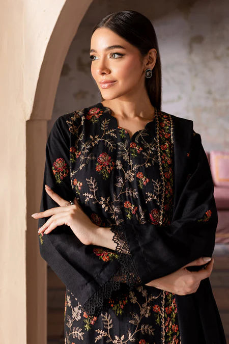 BAREEZE-3PC DHANAK EMBROIDERED SUIT-KUN-4227