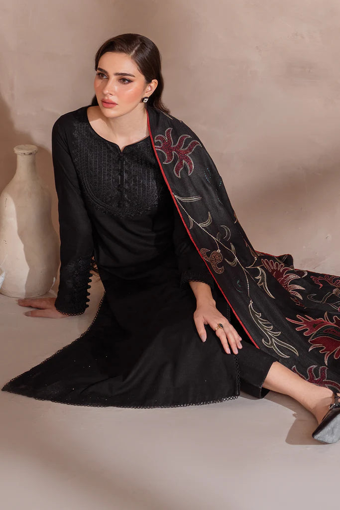 IZNIK-3PC LAWN EMBROIDERED SHIRT WITH LAWN EMBROIDERED DUPATAT & TROUSER-KUN-3407