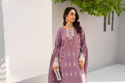 KUN-3PC LAWN EMBROIDERED SHIRT WITH LAWN EMBROIDERED READY TO WEAR DUPATTA-KUN-62