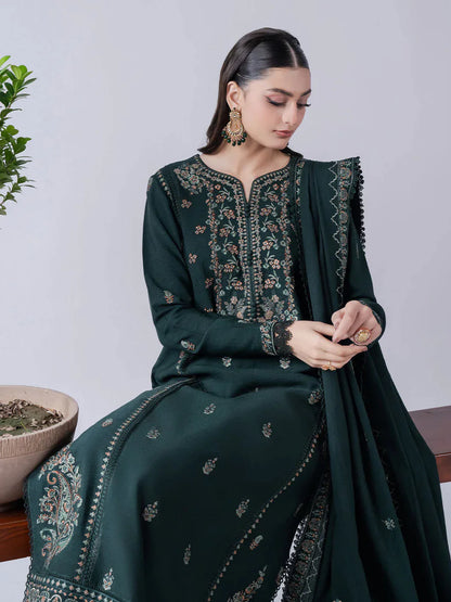 ASIM JOFA-3PC DHANAK EMBROIDERED SUIT-KUN-4190