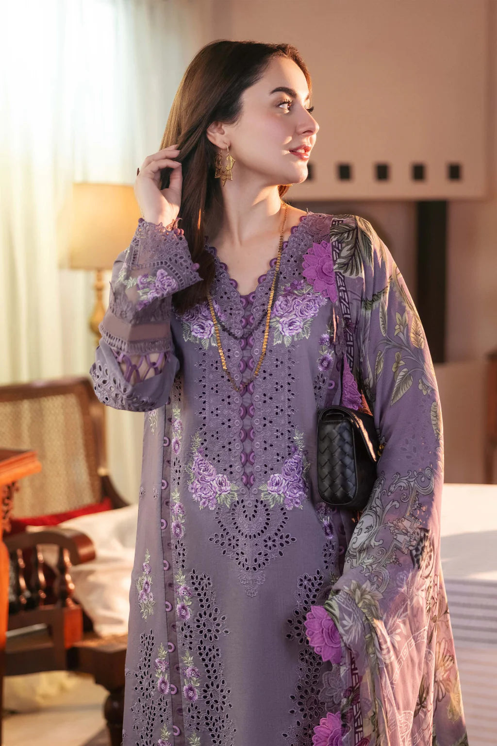 JADE -3PC DHANAK EMBROIDERED SUIT KUN-3713
