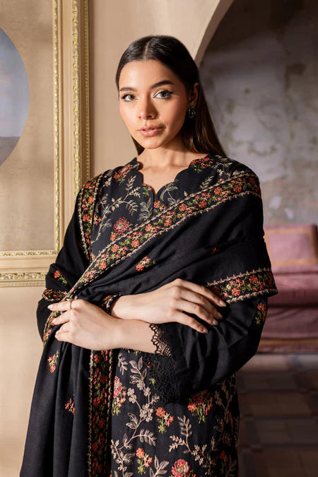 BAREEZE-3PC DHANAK EMBROIDERED SUIT-KUN-4227