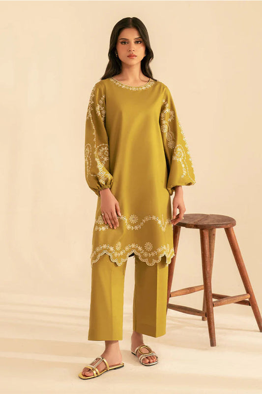 BATIK-2PC DHANAK EMBROIDRED SUIT-KUN-117