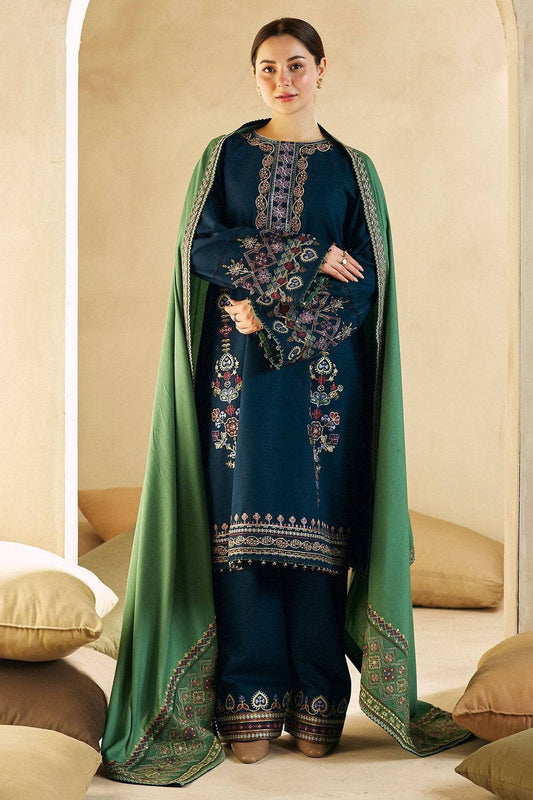 ZARA SHAH JAHAN- 3PC LAWN EMBROIDERED SHIRT LAWN EMBROIDERED DUPATTA AND TROUSER-KUN-3583