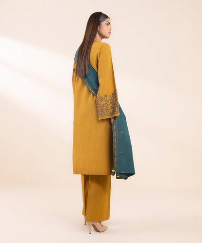 SAPPHIRE- 3PC LAWN EMBROIDERED SHIRT WITH LAWN EMBROIDERED DUPATTA AND TROUSER-KUN-3603