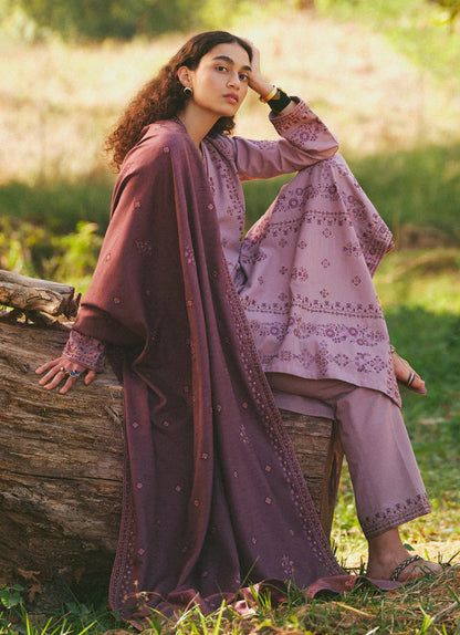 MARIA B - 3PC LAWN EMBROIDERED SHIRT WITH LAWN EMBROIDERED DUPATTA AND TROUSER-KUN-3517