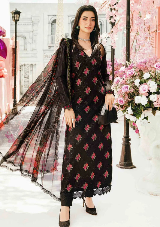MARIA B-3PC LAWN EMBROIDERED SUIT-KUN-3775