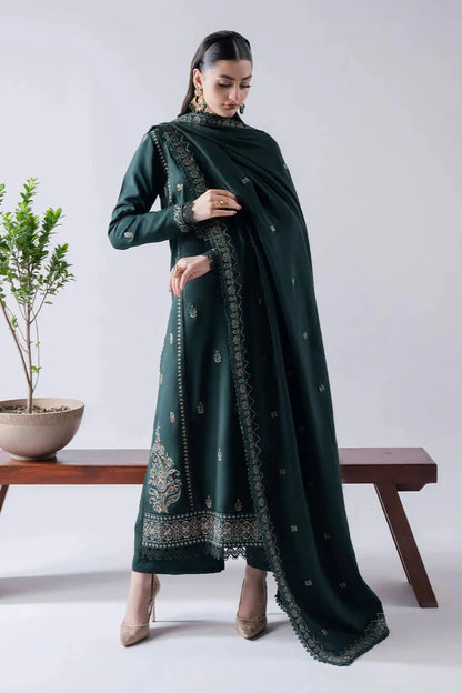 ASIM JOFA-3PC DHANAK EMBROIDERED SUIT-KUN-4190