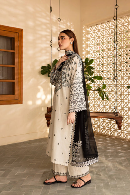 BATIK-3PC LAWN EMBROIDERED SHIRT WITH CHIFFON EMBROIDERED DUPATTA AND TROUSER-KUN-3689
