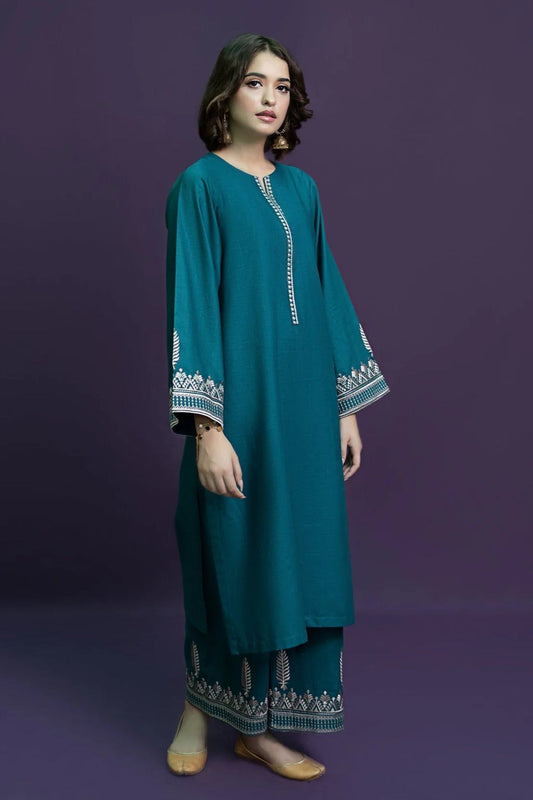 URGE-2PC LAWN EMBROIDRED SHIRT WITH AND EMBROIDRED TROUSER-BIC-3460