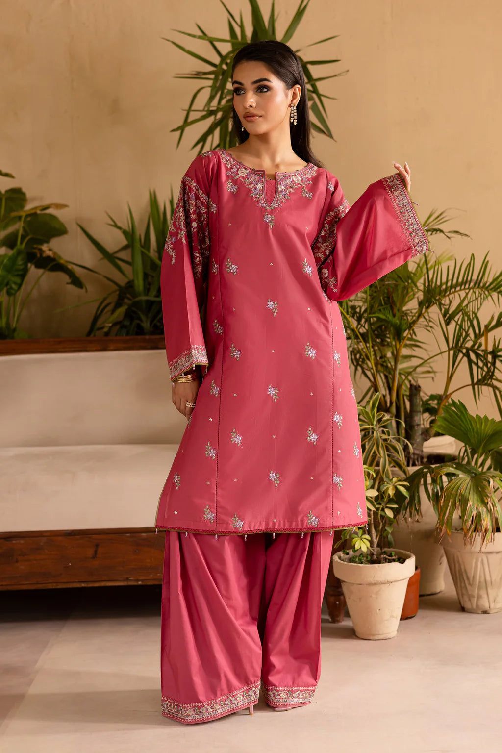 BATIK-2PC DHANAK EMBROIDERED SUIT-KUN-116