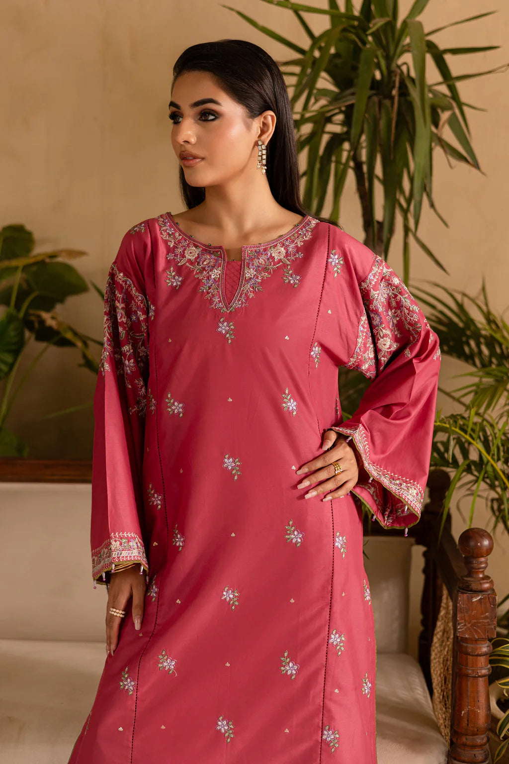 BATIK-2PC DHANAK EMBROIDERED SUIT-KUN-116