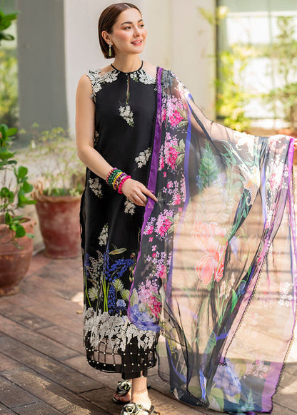 ASIFA NABEEL-3PC LAWN PRINT EMBROIDERED SHIRT WITH CHIFFON PRINT DUPATTA AND PRINT TROUSER-KUN-2515