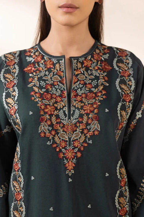 SAPPHIRE-3PC LAWN EMBROIDERED SHIRT WITH MONARK PRINT DUAPATTA AND TROUSER-KUN-3651